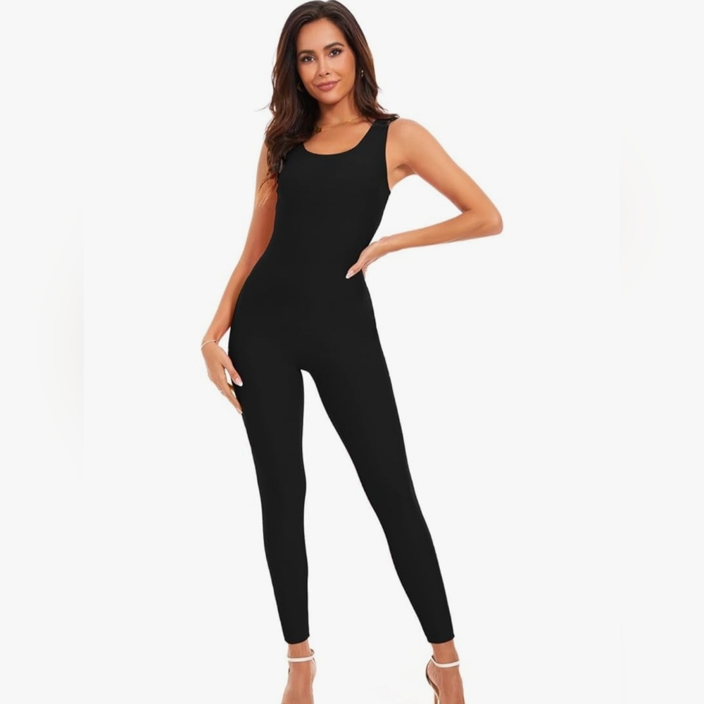 Vintage GS Love black jumpsuit 3XL New - Picture 4 of 8